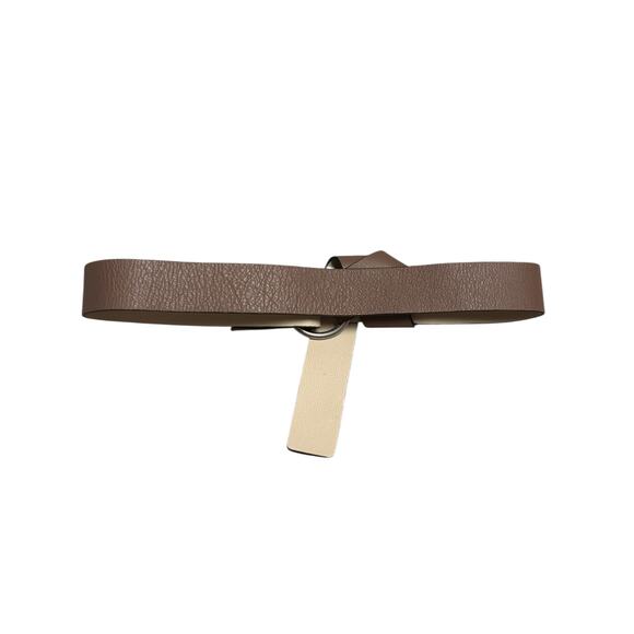 Peserico Made in Italy Leather Belt Brown Beige Two Tone main image 5